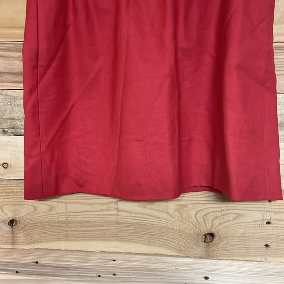 J. Crew size 4 Red Wool Elastic Waist Band with Pockets Mini Skirt - Picture 5 of 8